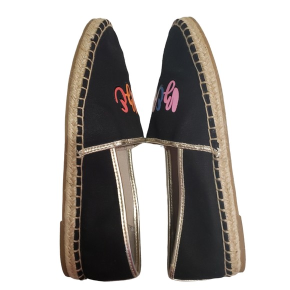 Sam Edelman Circus Beach Babe Slip On Flats Black Canvas Size 7.5 M - Picture 6 of 9